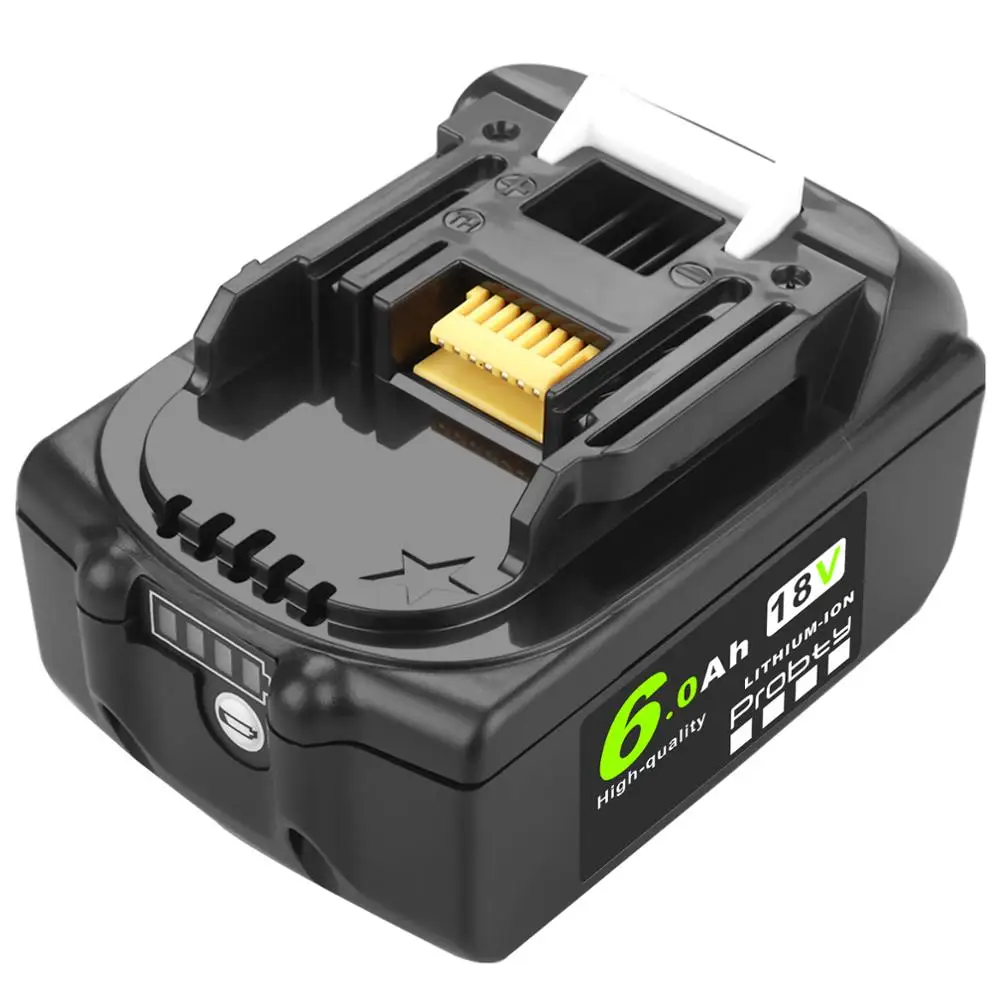 Аккумуляторная батарея Probty BL1860 18 в 6 0 ач с BMS для электроинструмента Makita BL1840 BL1850