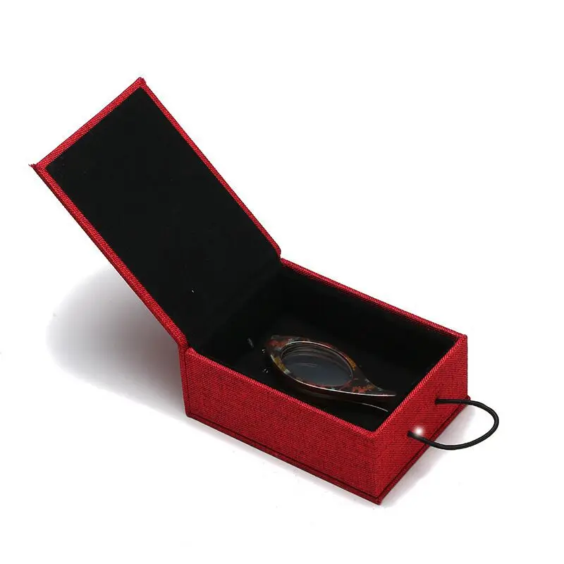 Подарочные сумки для ожерелья очки чтения красные подарочные коробки подвесные