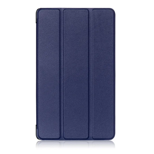 2 шт. защитный чехол из искусственной кожи/кожи для lenovo Tab 4 8 TB-8504 TB-8504F роскошный умный чехол для TB-8504N планшета - Цвет: Тёмно-синий