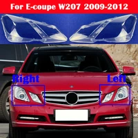 car headlight cover headlamp lampshade for mercedes benz e class coupe w207 2009 2012 lampcover glass lens shell e coupe c207