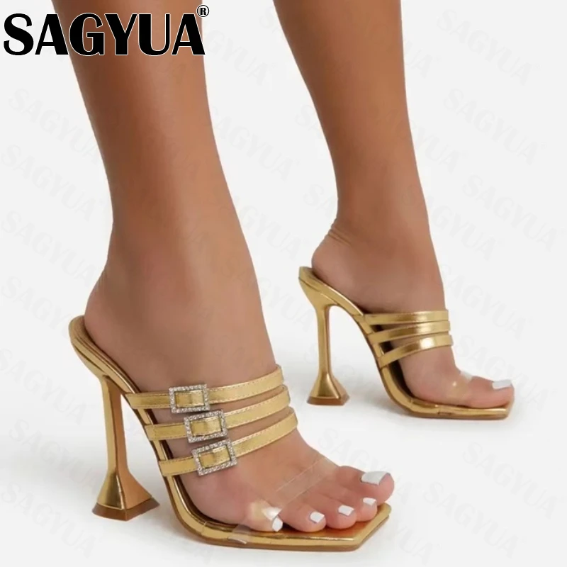 

Шлепанцы женские классические на высоком каблуке, дизайнерские сандалии с зеброй, пикантные туфли-лодочки, нарядные шлепанцы, сланцы, лето ...