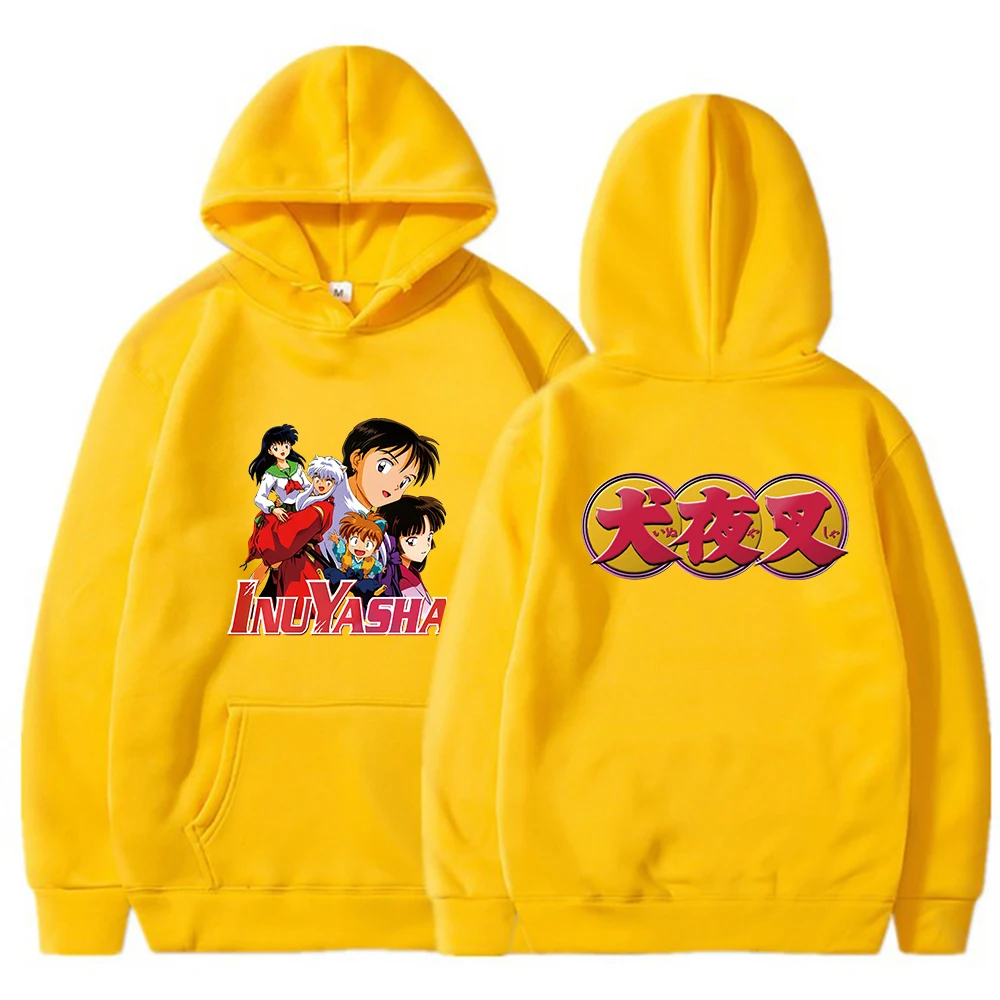 

2021 Janpanese Anime Inuyasha Hoodie Men Women Winter Warm Causal Streetwear Sweatshirt Unisex