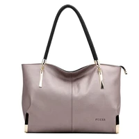 brand womens cow leather handbags female shoulder bag designer luxury lady tote large capacity zipper handbag for women