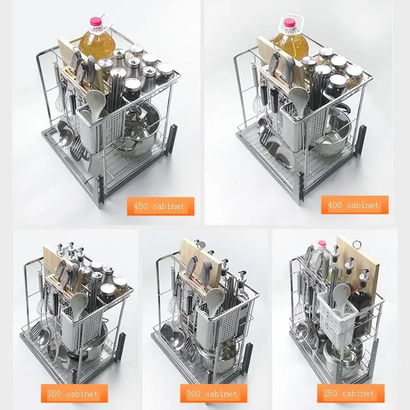 

Mutfak Keuken Alacena Organizer Organizador Stainless Steel Cuisine Cocina Rack Kitchen Cabinet Cestas Para Organizar Basket