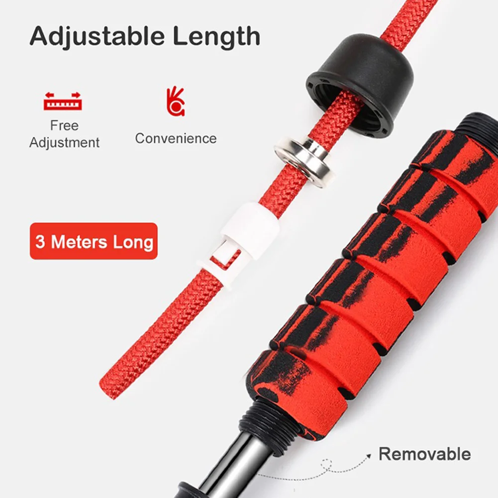 

Weight-bearing Speed Fitness Jump Rope Adult Skipping Rope Doodle Nylon Handle Fitness Equipment Jump Rope Training Jump Rope
