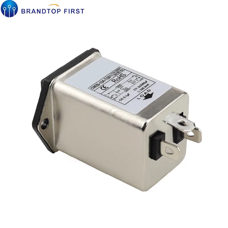 IEC 320 C14 мужской розетка с предохранителем CW2B 10A T(001) мощность фильтр EMI