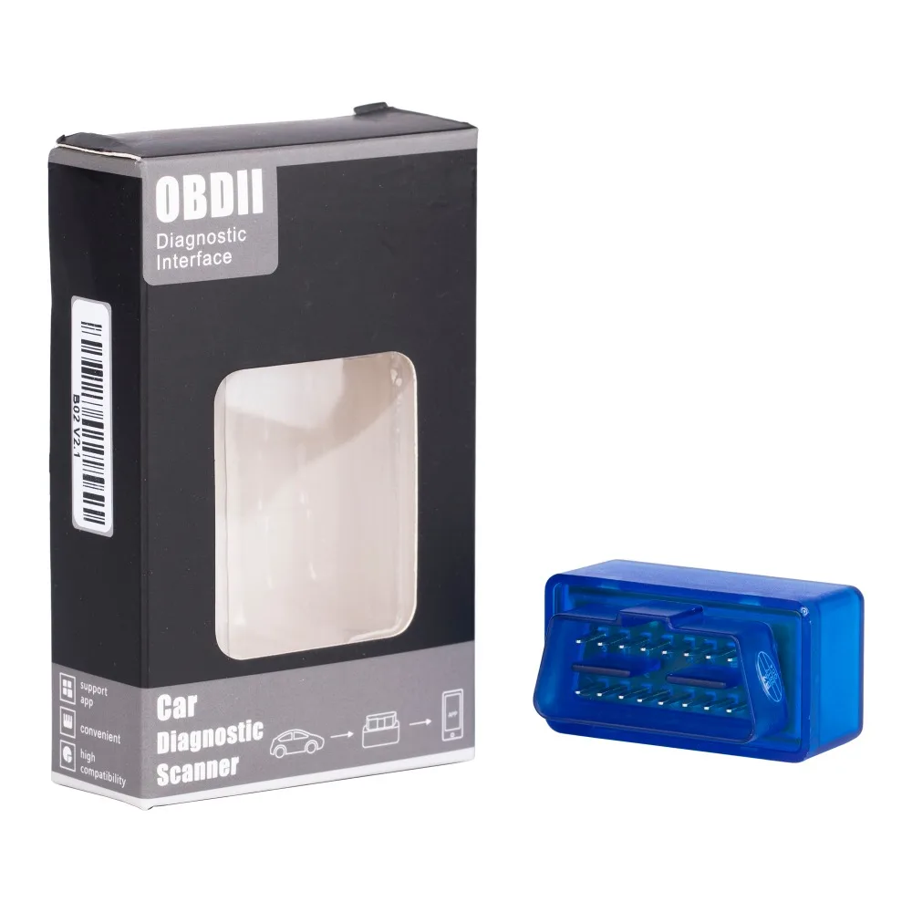 Диагностический инструмент OBD2 ELM327 V2.1 Mini поддерживает все команды V 2 1 Bluetooth 3 0 Для