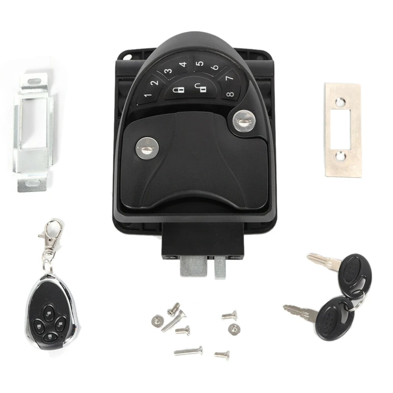 

RV Remote Lock Camper Caravan Trailer Entry Door Lock Latch Knob Deadbolt U1JF
