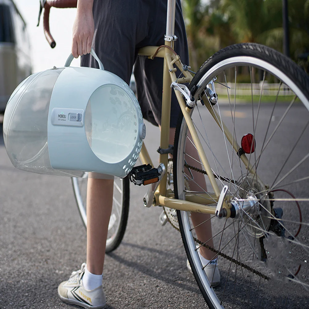 

High quality cat bag Breathable Astronaut Pets Cat Puppy Carry Bag Capsule Travel Double Door travel bag pet carrier