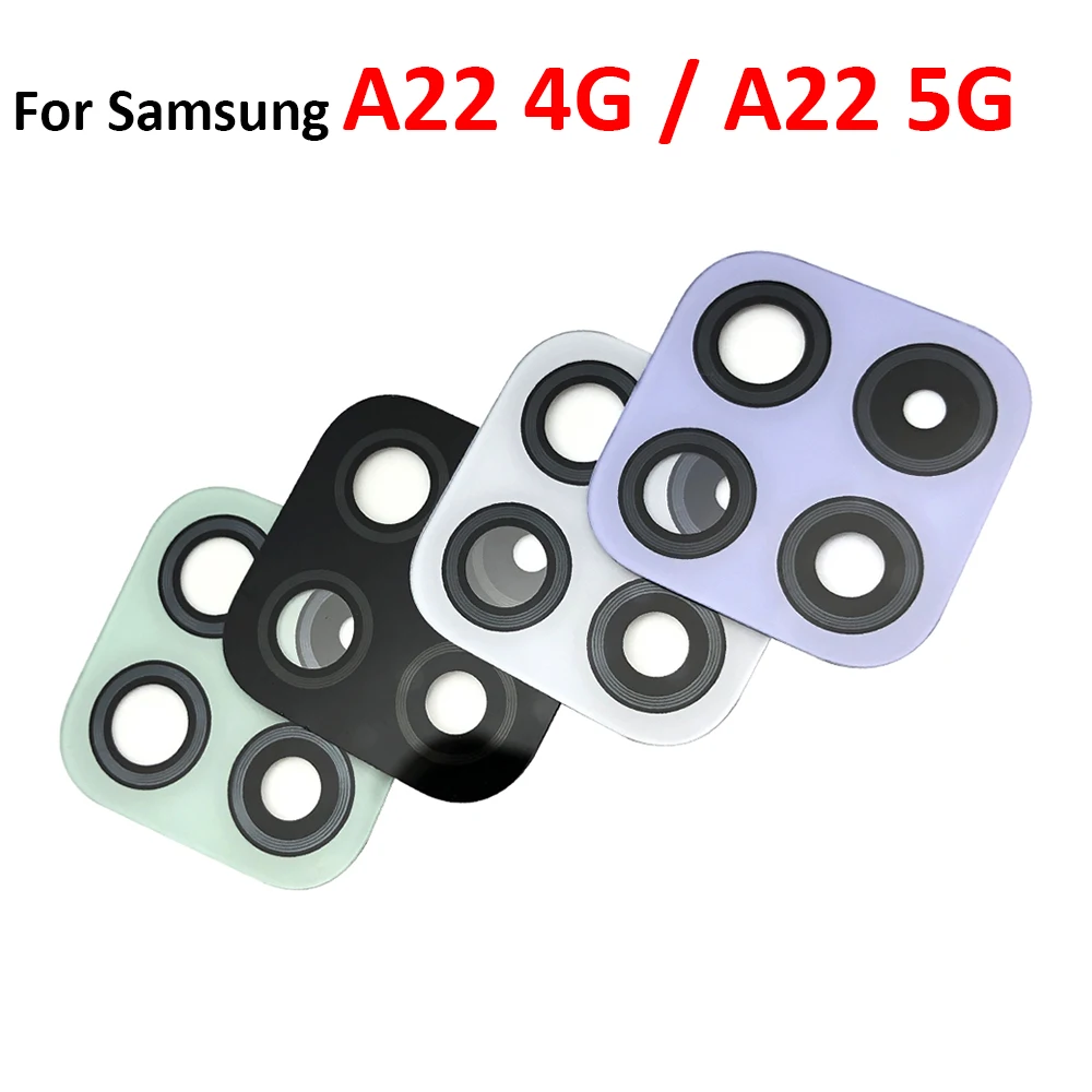 

10 шт./лот, оригинальные стеклянные линзы для задней камеры Samsung A22 4G A225F / A22 5G A226B, стекло для камеры с клеевым слоем