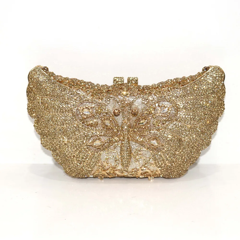 

Wedding Dress Bridal Diamond Chains Shoulder Handbags Diamonds Rhinestones Women's Pouch Evening Bags Designer High Quality