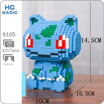Sit Bulbasaur Карманный Монстр Пикачу Venusaur Blastoise мини строительство алмаз маленькие блоки игрушка Charizard Gyarados Snorlax Jigglypuff без коробки - Цвет: Sit Bulbasaur