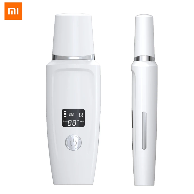 Xiaomi Skin Scrubber Face Spatula Blackhead Remover Ultrasonic Pore Cleaner with 3 modes Comedones Extractor for Facial Tool