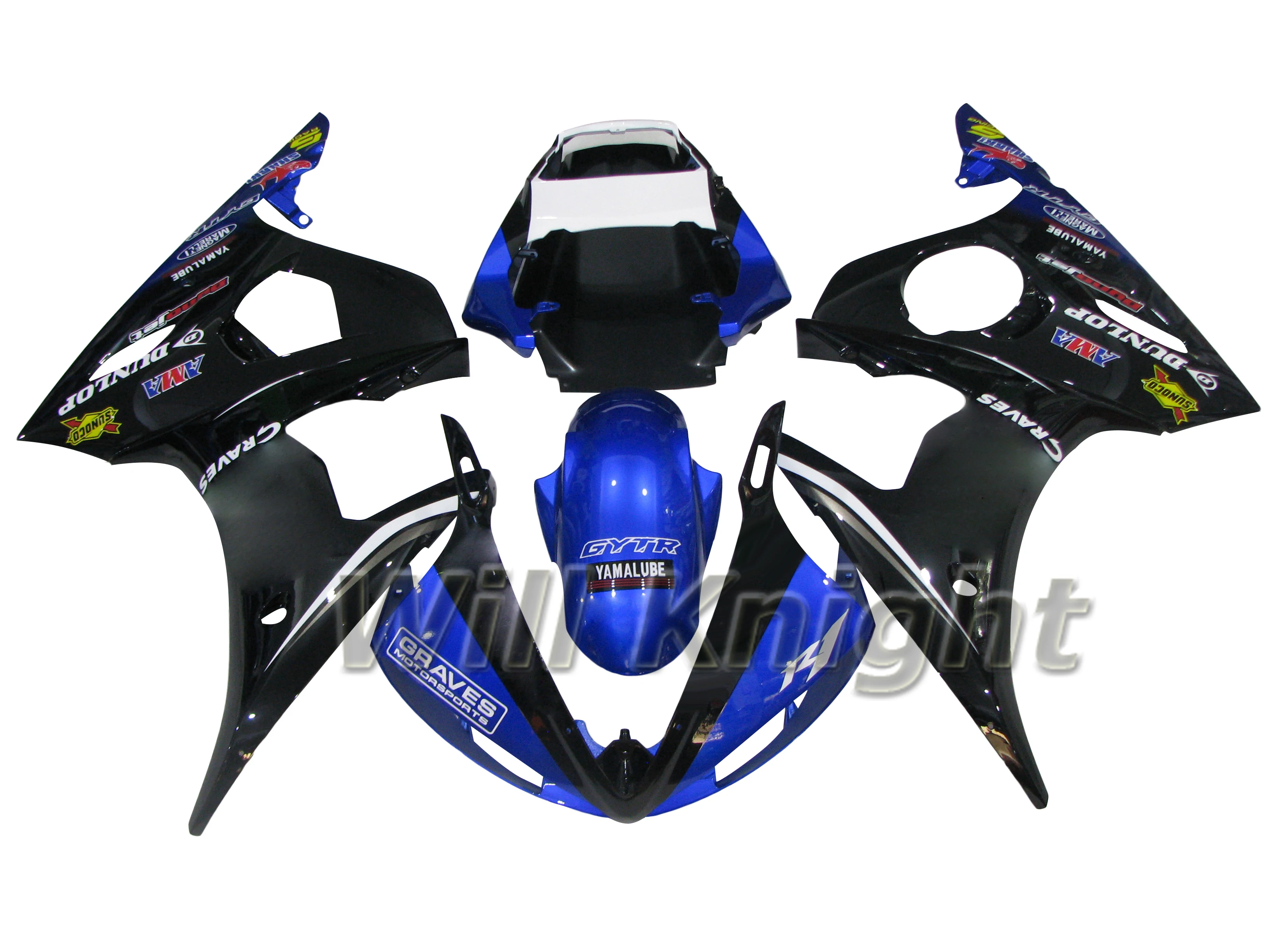 

Fairing Kits for Yahama YZF600 YZF R6 2003 2004 ABS Injection Body Cover Bodywork White Red