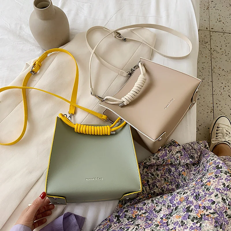 

Модная женская сумка 2021, новый стиль, дикая простая сумка-мессенджер через плечо, модная квадратная сумка