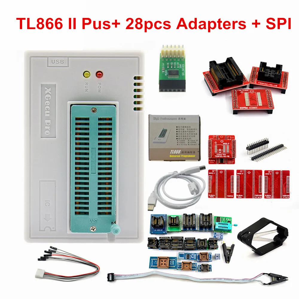 Программатор V11.30 Minipro TL866II Plus USB-программатор с поддержкой 16000 + IC SPI Flash NAND EEPROM MCU PIC
