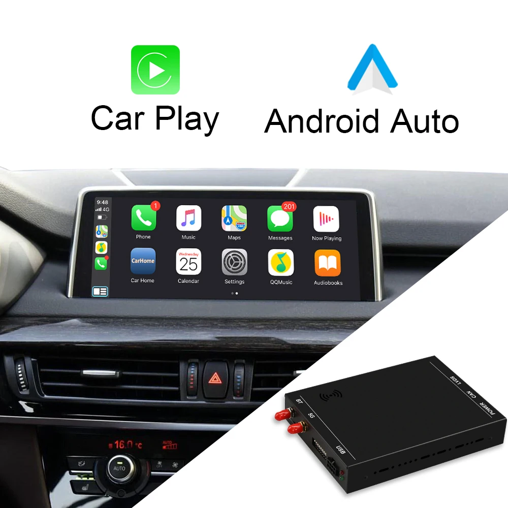 ISUDAR беспроводной Carplay Android автоматический модуль AI Box для BMW F10 F20 F30 E60 E70 E81 E90 X1 X3 X5 X6