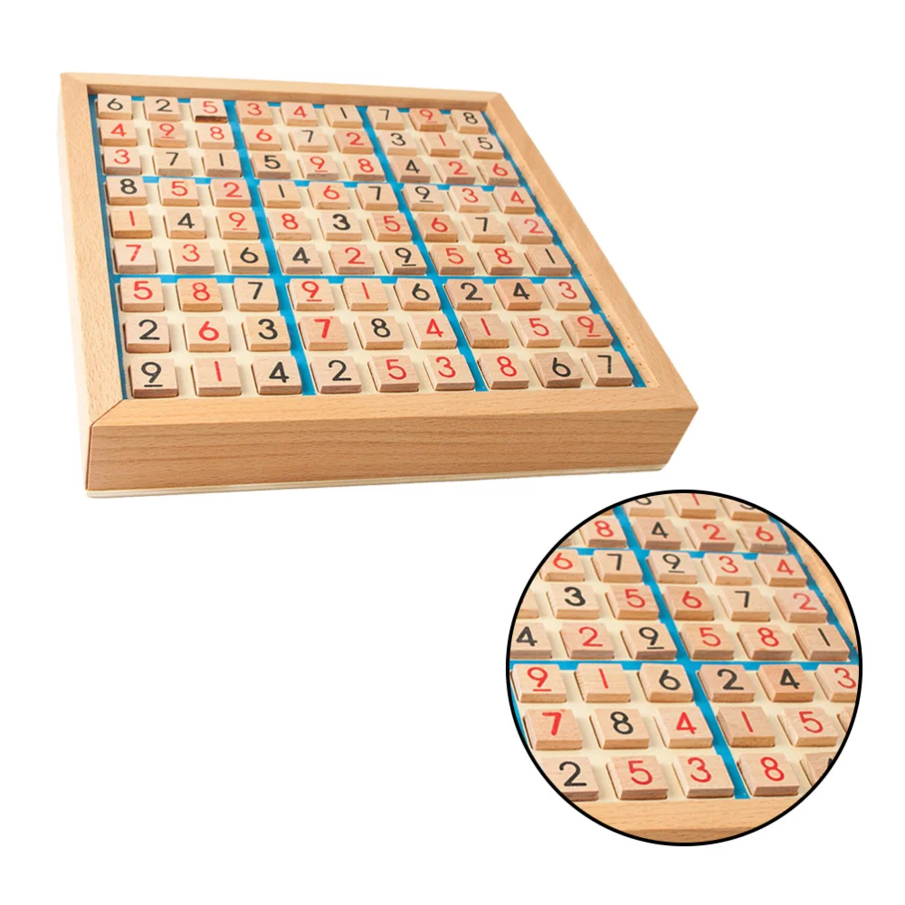 Деревянная настольная игра Sudoku 9 сеток шахматы Детские развивающие настольные