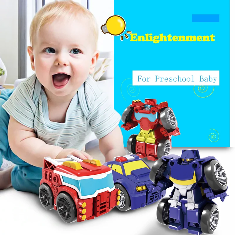 Детские игрушки для мальчиков трансформация робот автомобиль экшн Fgure мини