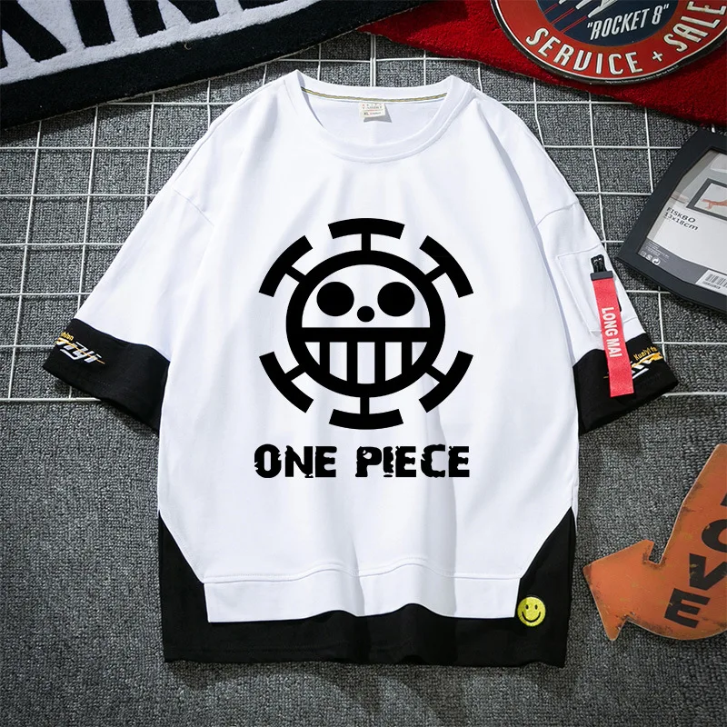 Аниме мультфильм acotton футболка с коротким рукавом для мужчин и женщин белым