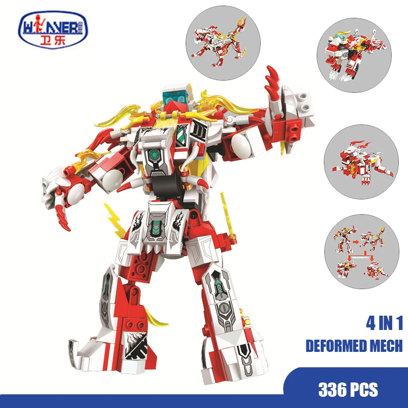 336 шт. строительные блоки технология 4 в 1 меха Броня Военная машина танос фигурки