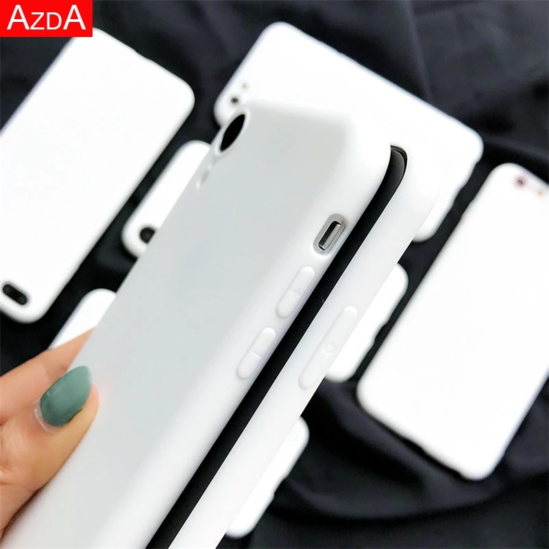 ТПУ белый матовый чехол для huawei P20 Lite P30 P10 P9 P8 Коврики 10 20 Lite рro Nova 3 3i 3e 4 4e 5 P Smart силиконовые чехлы
