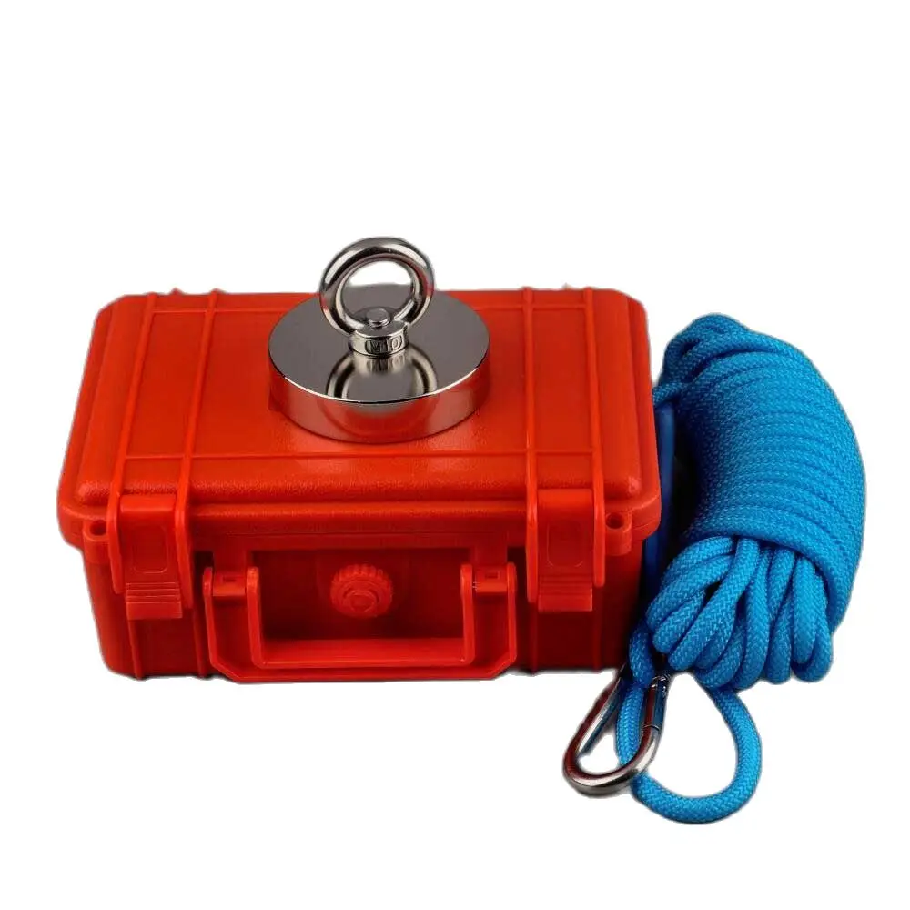 

Мощный Неодимовый Магнит N52, 700 фунтов, прибор для сбора рыбы, веревочная защитная коробка, для охотников за сокровищами, основа из магнитног...