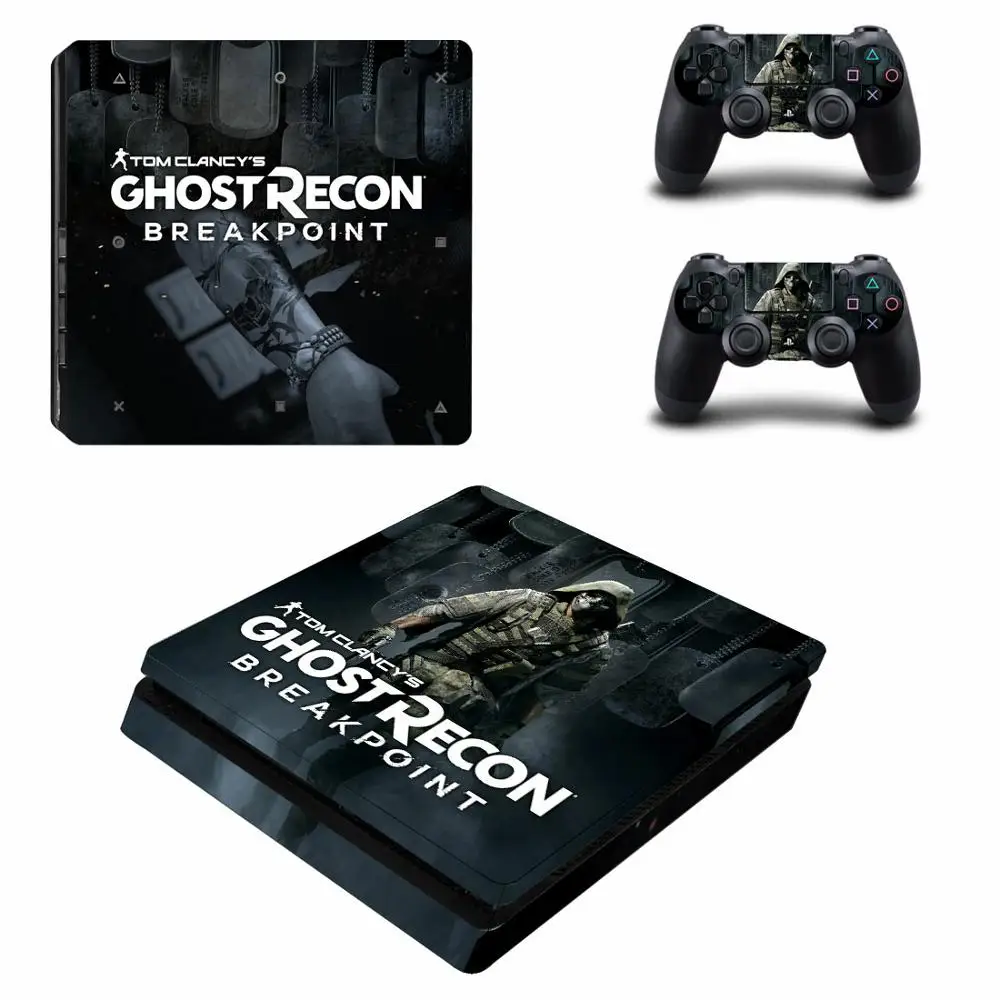 Тома Клэнси Ghost Recon: останова PS4 тонкий Стикеры Play station 4 кожи для Игровые приставки