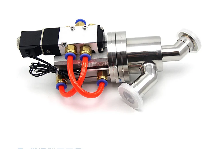 KF Pneumatic Vacuum Baffle Valve GDQ-16 GDQ-25 GDQ-40 GDQ-50 High Quality High Vacuum Angle Valve