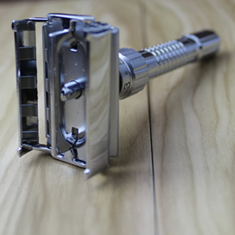 New Adjustable Double Edge Razor Classic Men Shaving Safety Razors Zinc Alloy Manual Shaver with Travel Box | Красота и здоровье