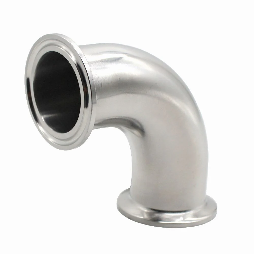 SS304 санитарный фитинг из нержавеющей стали 3/4 &quot 4&quot Tri Clamp 90 градусов для труб