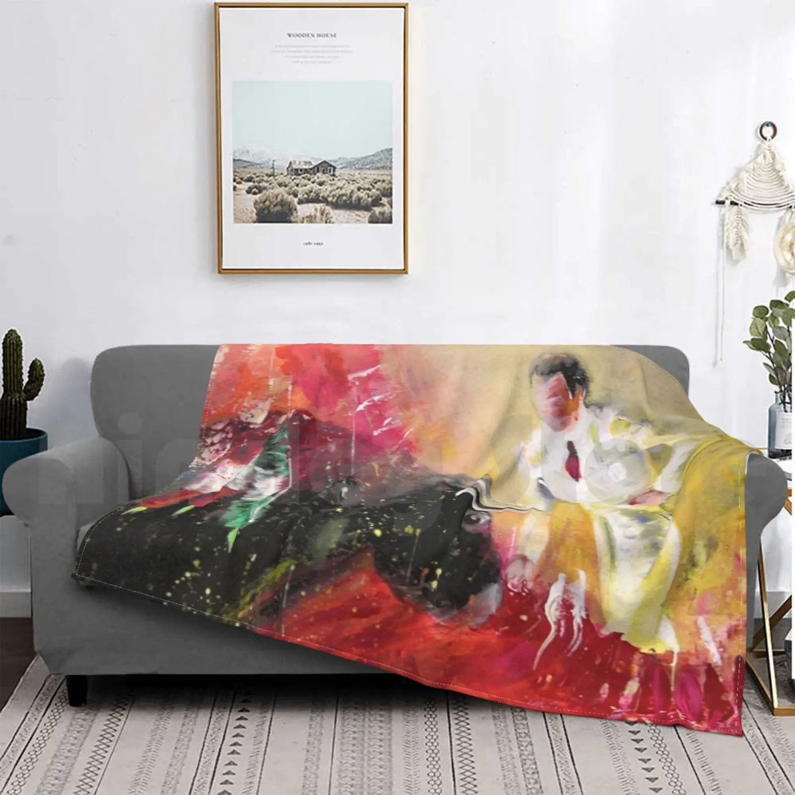 

2011 Toro Acrylics 03 Blanket Fashion Custom Culture Spain Fiesta Tradition Animals Bulls Bullfight Corrida