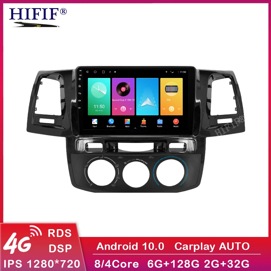 

2Din Android 10 Car Radio Player For Toyota Fortuner Hilux 2007 2008 2012 2014 2015 Multimedia Video Gps Navigation NO DVD