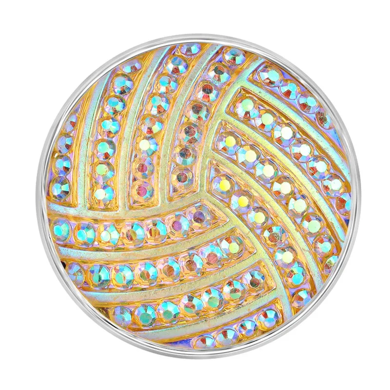 Желтый цвет дизайн кнопки 18 мм Оснастки Подвески fit Имбирное печенье jewelry Vn