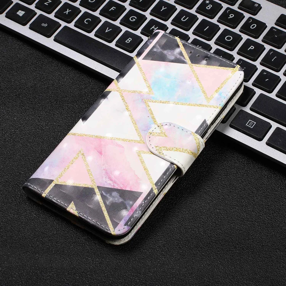3D мягкий чехол-бумажник из ТПУ для huawei Honor 20 pro 10 lite, откидной Чехол для мобильного телефона s на Honor 10i 8A 8S 8X 7A PRO 7S 7C, кожаный чехол-книжка
