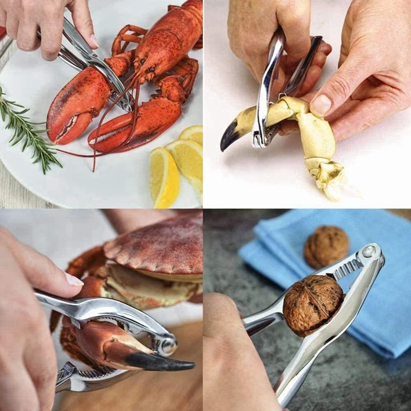 

20Pcs Seafood Tools Set, Crab Leg Crackers and Tools Includes Crab Crackers Lobster Shellers Scissors with Storage Bag
