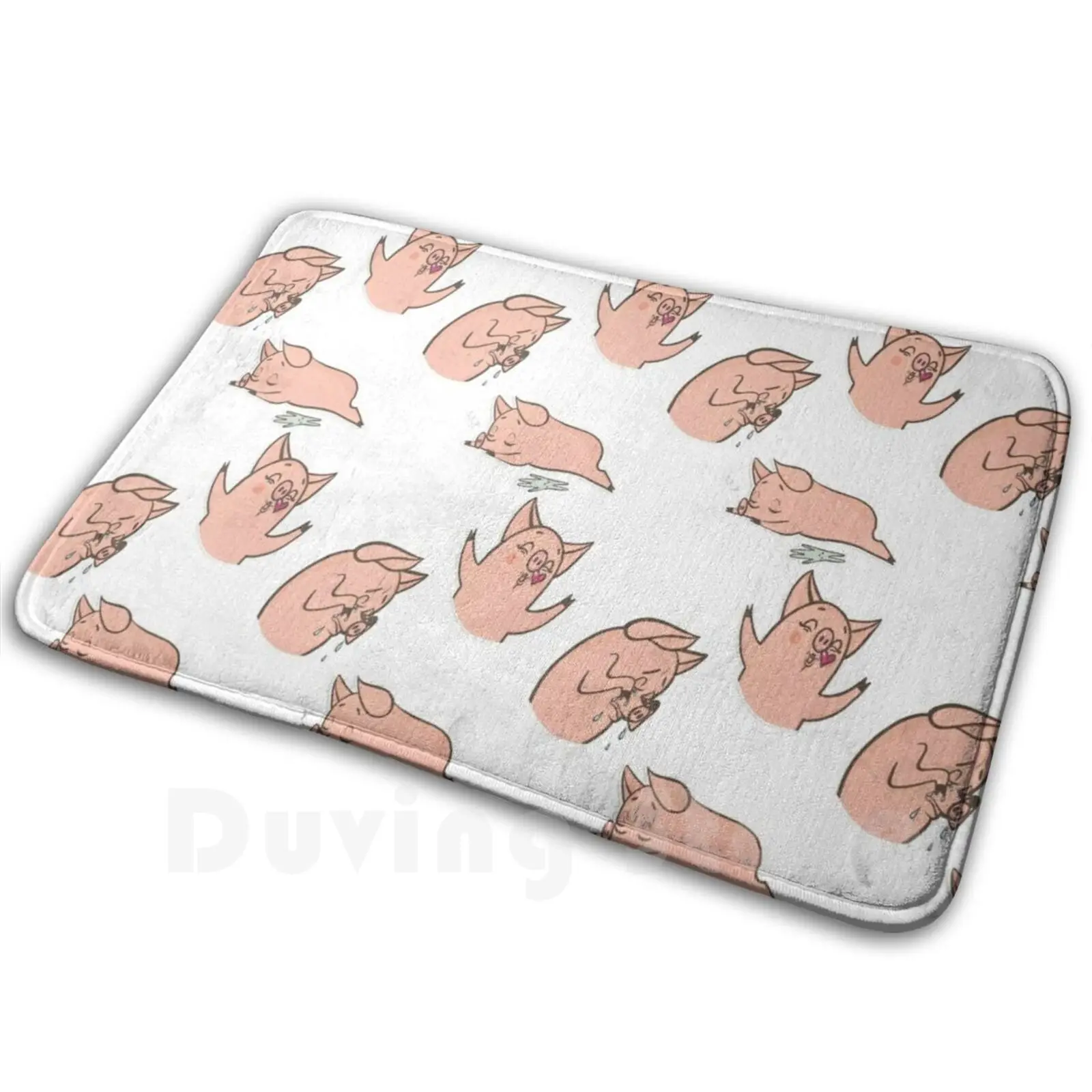 

Copy Of Cute Piggie Crazy , Just For You Carpet Mat Rug Cushion Soft Cow Animals Moo Cute Humors Cow Pile