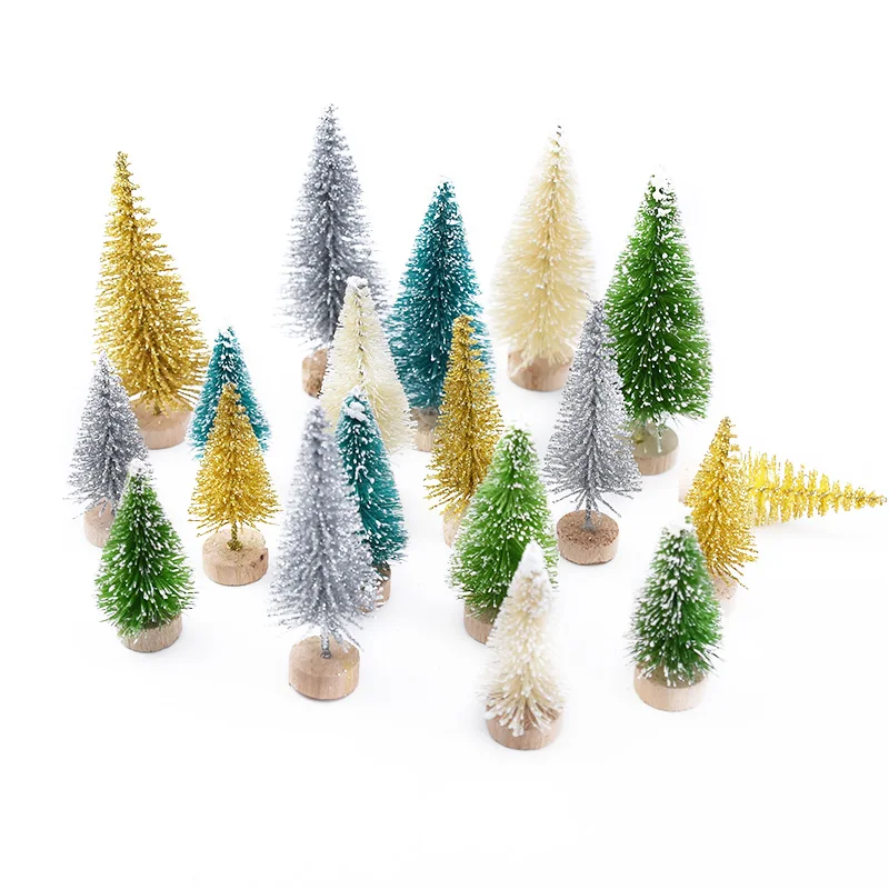 8 шт. оптовая продажа Маленькая рождественская елка искусственная сосна иглы