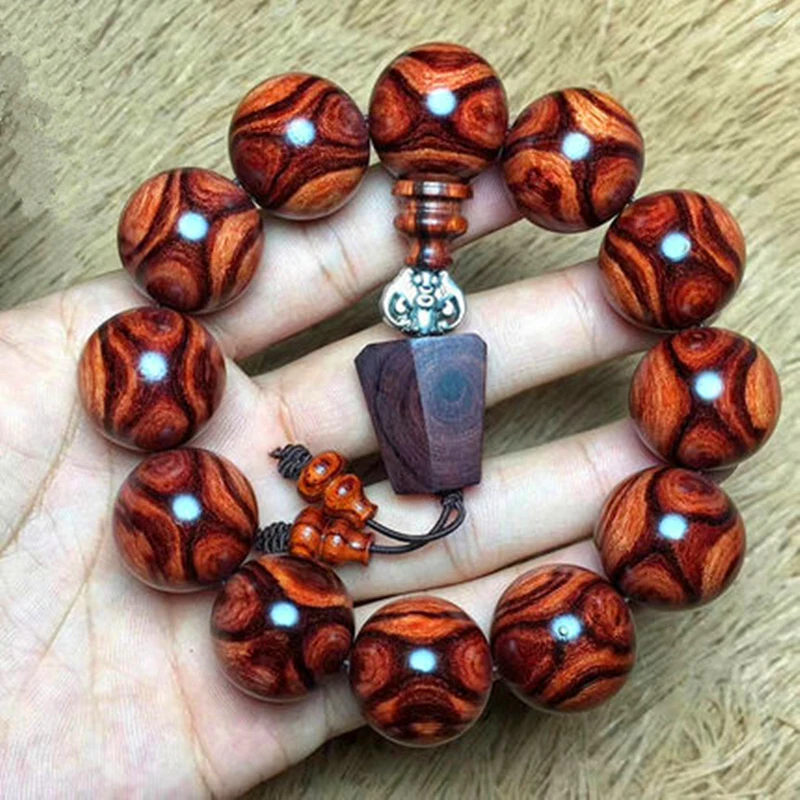 15 мм замечательные натуральные вены забавное лицо молитва женский браслет | Дом и