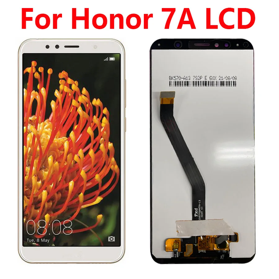 

5,7 "Оригинальный ЖК-дисплей для Honor 7A с рамкой, сенсорный экран в сборе, Φ для Honor 7A, ЖК-дисплей