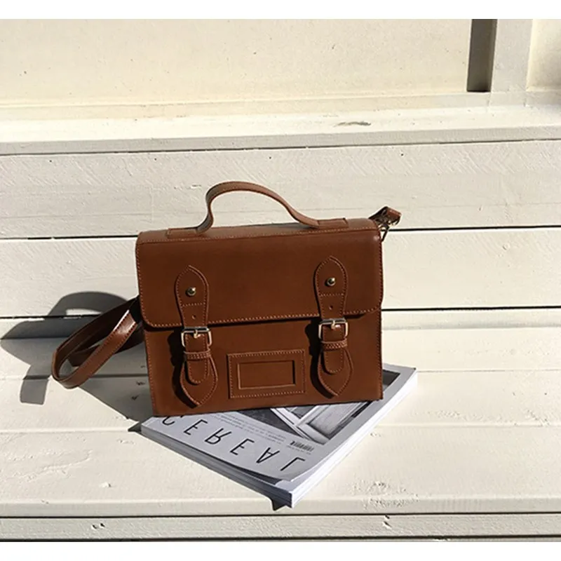 Модная сумка-мессенджер из искусственной кожи для женщин винтажная дамская