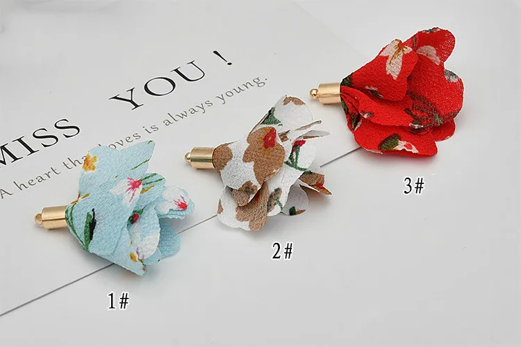 Новые шифоновые Цветочные Подвески DIY Материал сумка аксессуары ручной работы