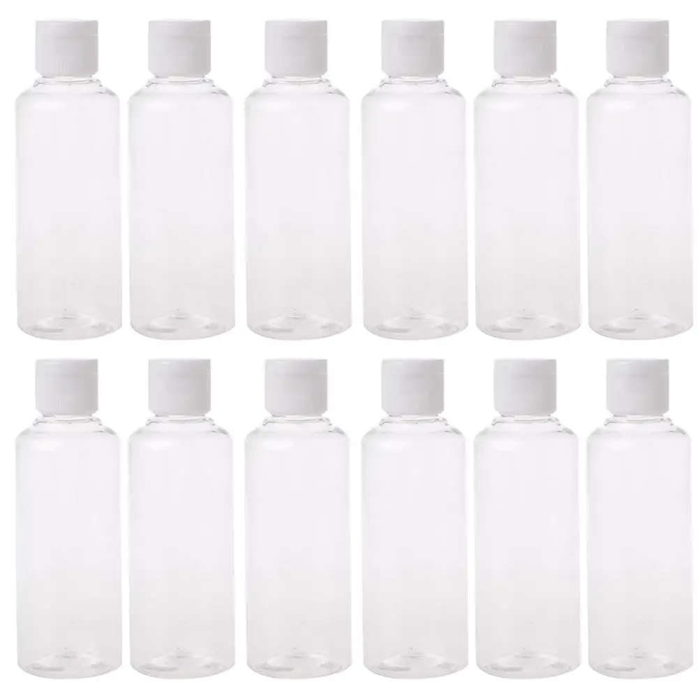 Пустые пластиковые флаконы для путешествий 100 мл откидная крышка жидкого крема