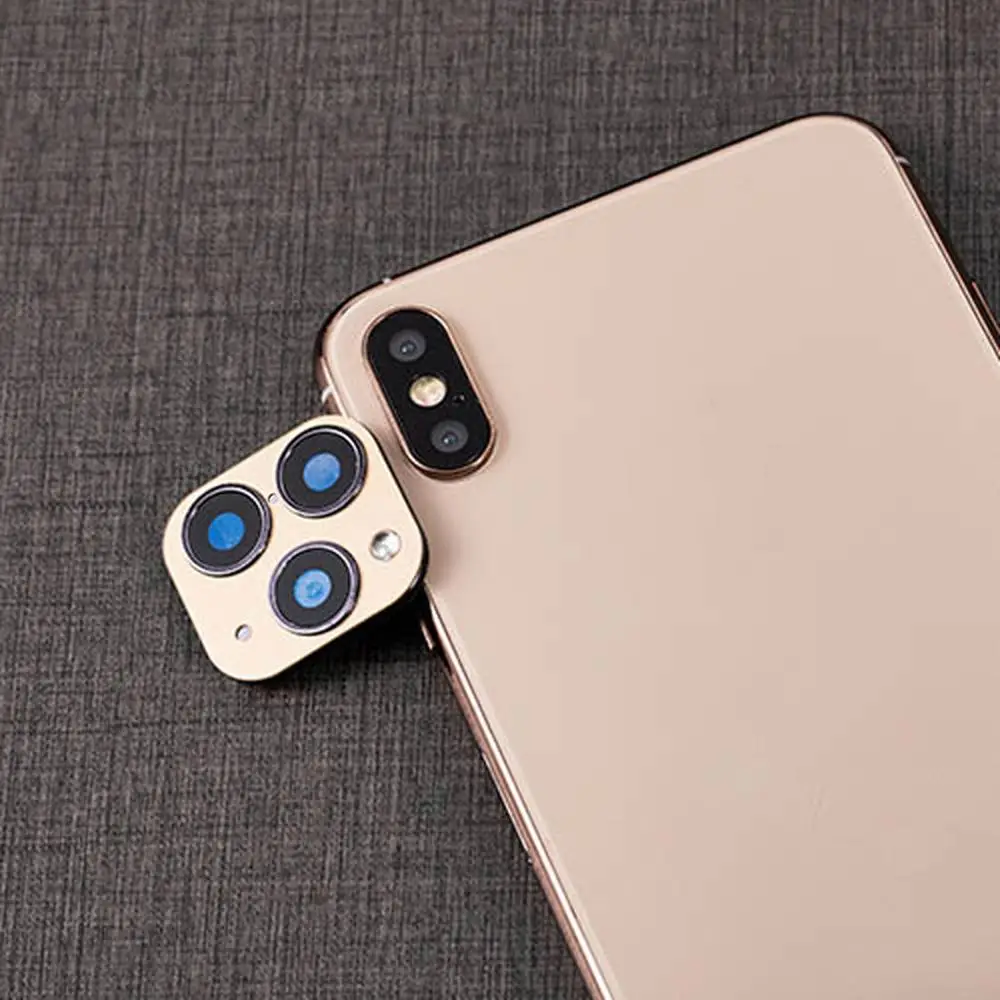 Металлический объектив камеры секундная Замена для iPhone X XS MAX задний объектив para celular