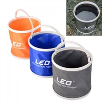 fishing tools portable folding canvas bucket fishing accessories tackle for live fish water storage hot