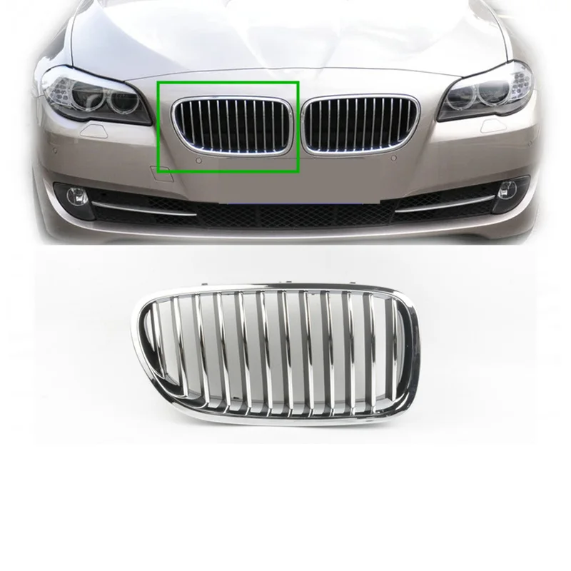 Блестящие хромированные рейки для радиатора почек BMW 5 Series F10/F11 M5 520i 523i 525i 528i 530i 550i
