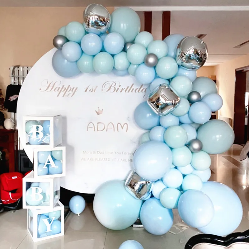 Свадебные украшения воздушные шары гирлянды коробка баннер свадебный душ