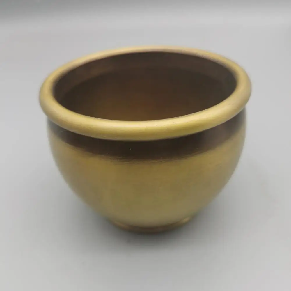 

Chinese Collectibles Handwork brass copper Small water tank home decor metal crafts