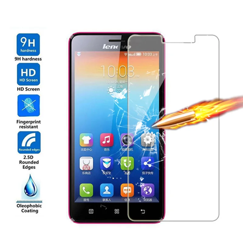 Защитное стекло закаленное 9H HD для Lenovo Vibe K5 Note Plus X2 Z6 Youth Z5s Z5 Pro|Защитные стёкла и