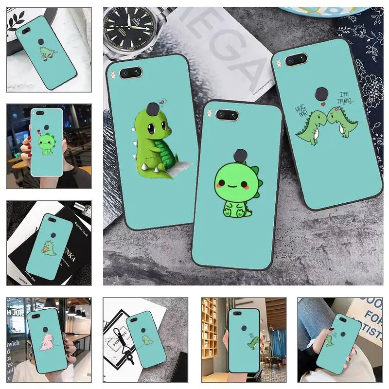 

dinosaur Cartoon Couple friends Phone Case For Xiaomi Mi Redmi Note 8T 9T 9S 9A 10 7 8 9 Lite pro